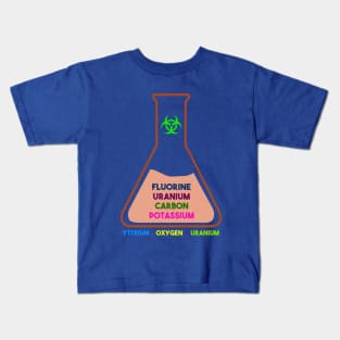 Fluorine Uranium Carbon Potassium (Design 1) Kids T-Shirt